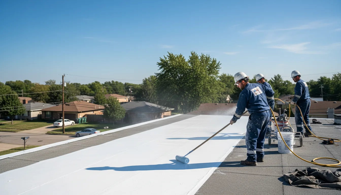 Commercial roof coating in Blackwell, OK near me